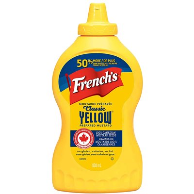 FRENCH'S Moutard Yellow Mustard Classic (2x830ml)