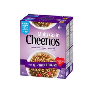 CHEERIOS Céréales Multigrains Cereal (Twin Pack 1.24kg)