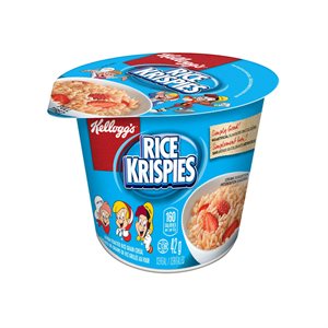 KELLOGG'S Céréal Rice Krispies Cereal Cups (1x12x42g)