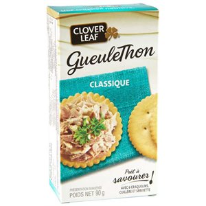 CLOVER LEAF Gueulethon Thon Classic Tuna Snacks (1x12x90g)