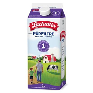 LACTANTIA Lait / Milk 1% (2L Carton)