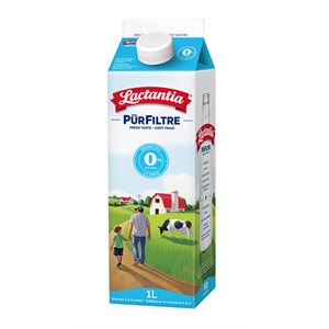 LACTANTIA Lait écréme / Skim Milk 0% (1L Carton)
