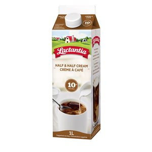LACTANTIA Crème à café 10 % Coffee Cream (1L Carton )