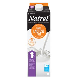 Natrel Fine Filtered Lactose Free Milk 1% - 1 Litre