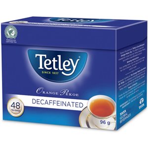 TETLEY Thé Décaf Orange Pekoe Decaf Tea (50CT tea bags)