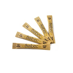 SUNBEC Raw Sugar Sticks - Buchettes Sucre Brut (1x1000)