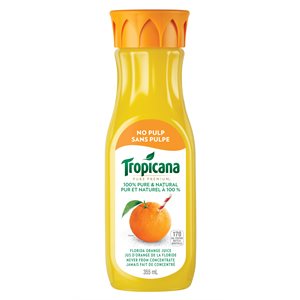 Tropicana orange juice no pulp