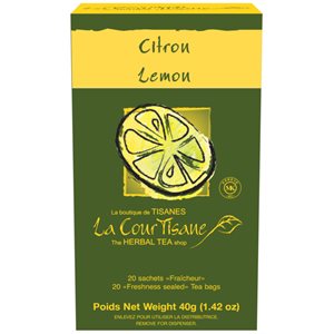LA COURTISANE Thé Citron - Lemon Tea (6x20CT)