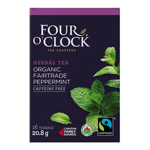 FOUR O'CLOCK Thé Menthe Poivrée - Peppermint Tea (6x16CT)