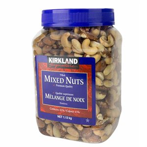 KIRKLAND Mélange de Noix Rôties Salées - Roasted Salted Mixed Nuts (1x1.13kg jar)
