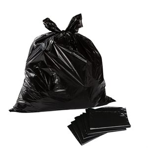 SUPERSAK Sac à Ordures Noir 22'' x 24" Black Garbage Bags (1x500)