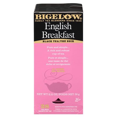 BIGELOW Thé Dejeuner Anglaise - English Breakfast Tea (6x28CT)