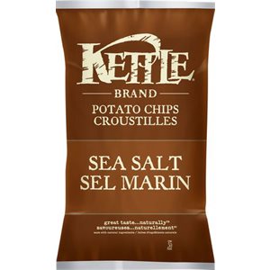 KETTLE CHIPS Sea Salted-Sel Marin (1x24x45gr)