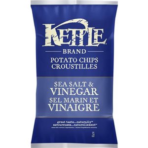 KETTLE CHIPS Sea Salt & Vinegar-Sel Vinaigre (1x24x45gr)