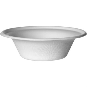 LIG Bowls 12oz Compostable Sugarcane White [1x1000] 10061790002916