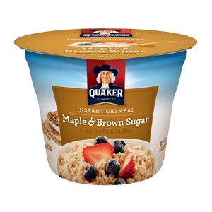 QUAKER- Oatmeal Maple Syrup Cup 12x48gr