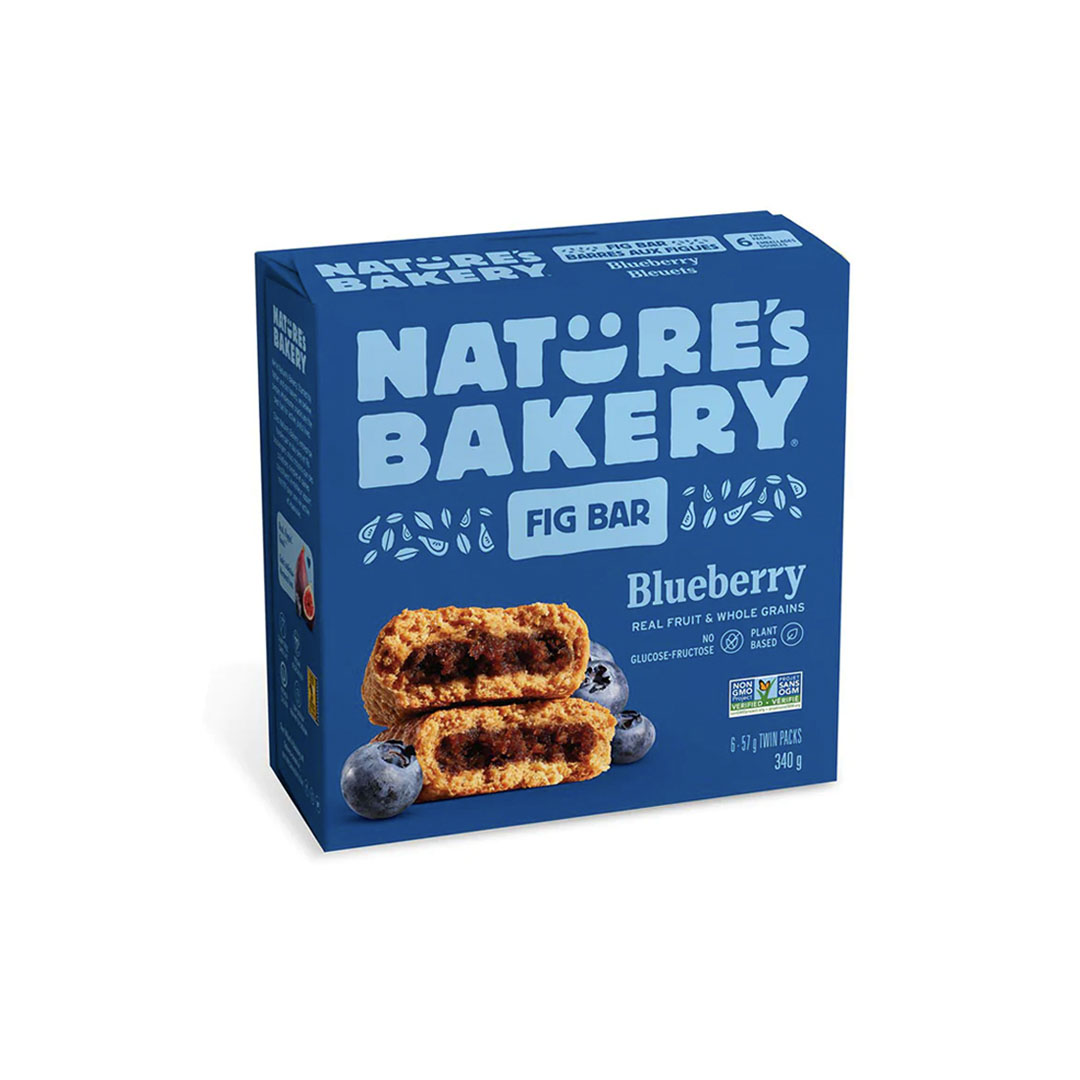 NATURES BAKERY Barres Figue Bluets - Blueberry Fig Bars (1x6x57g)