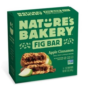 NATURES BAKERY Barres Figue Pomme Canelle - Apple Cinnamon Fig Bars (1x6x57g)